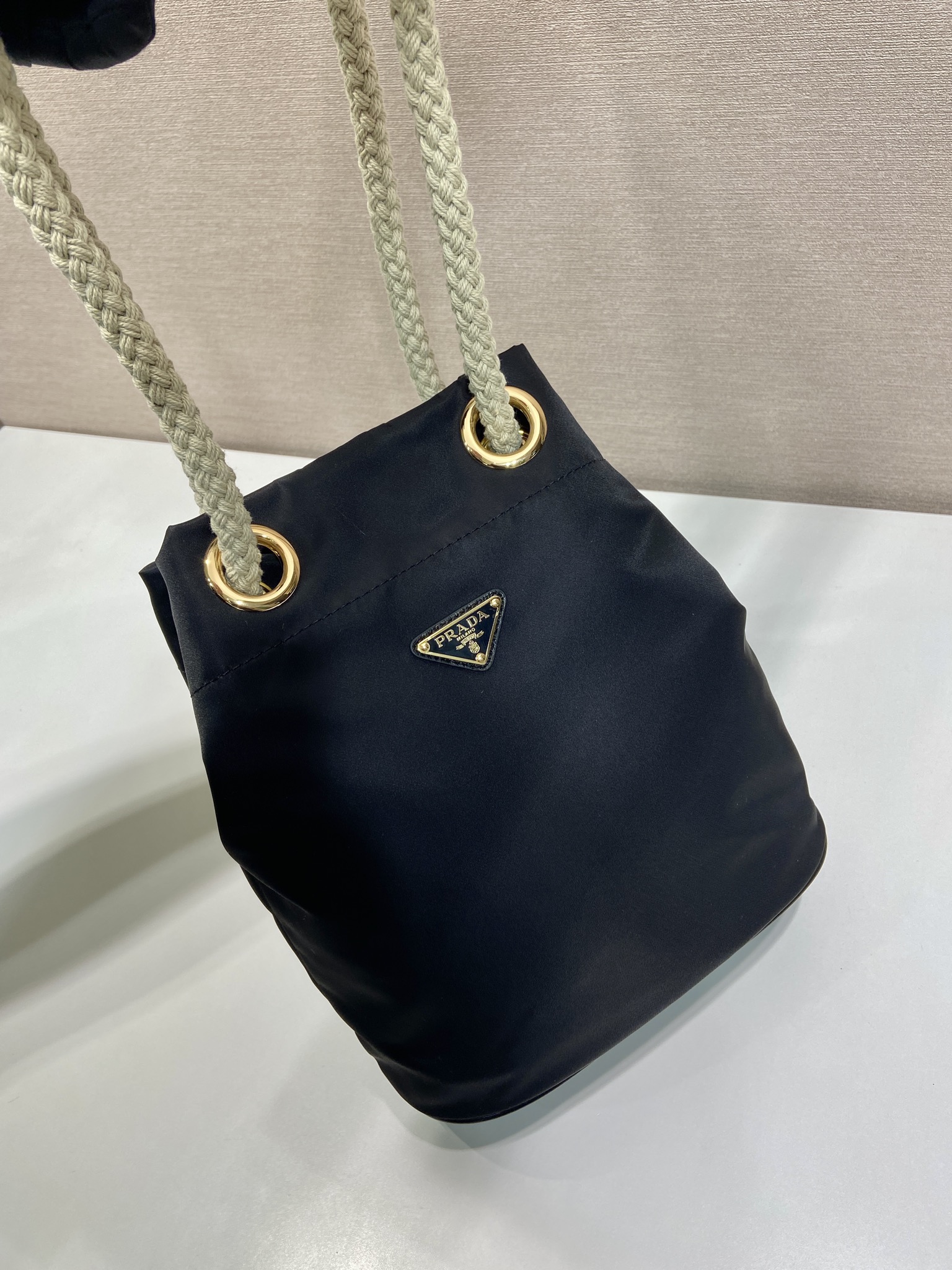 Pra*a Re-Nylon Bucket-1BE082-23.5*28*16.5CM