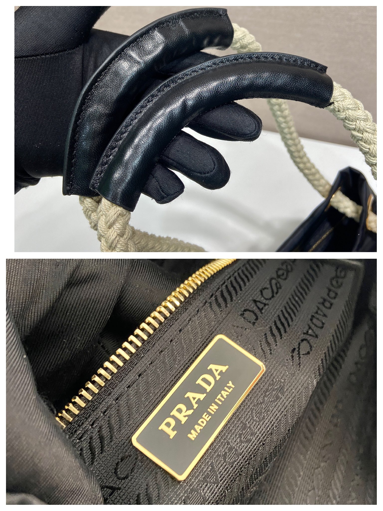 Pra*a Re-Nylon Bucket-1BE082-23.5*28*16.5CM