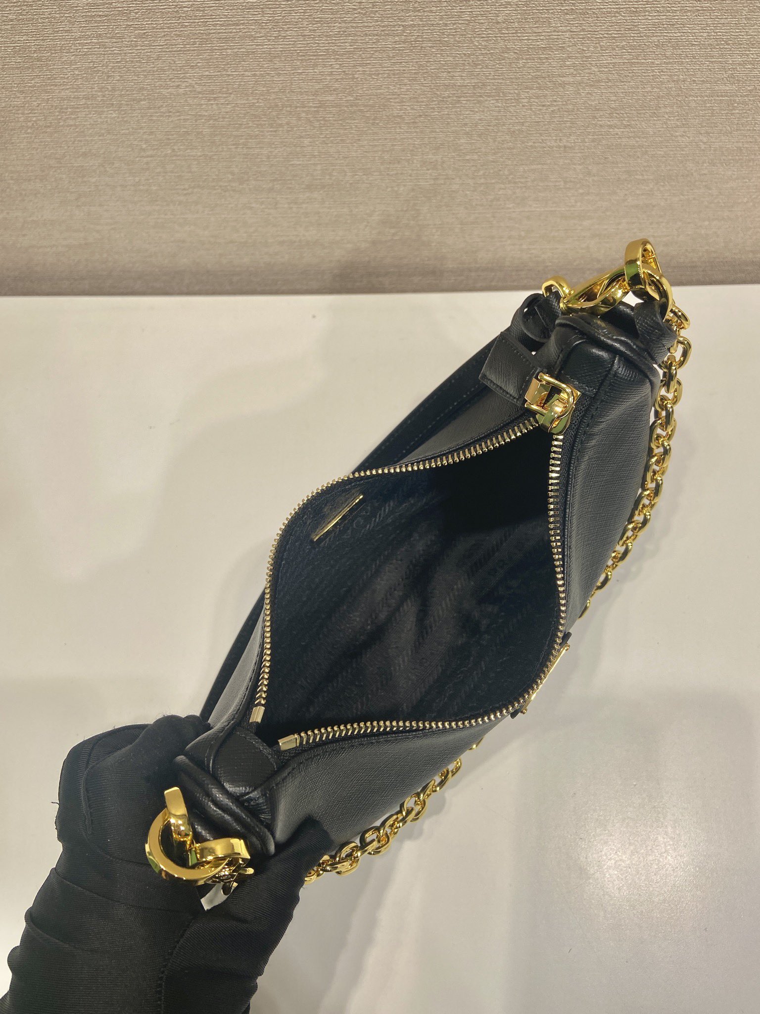 Prad 1BC204 Hobo Bag-22x6x17CM