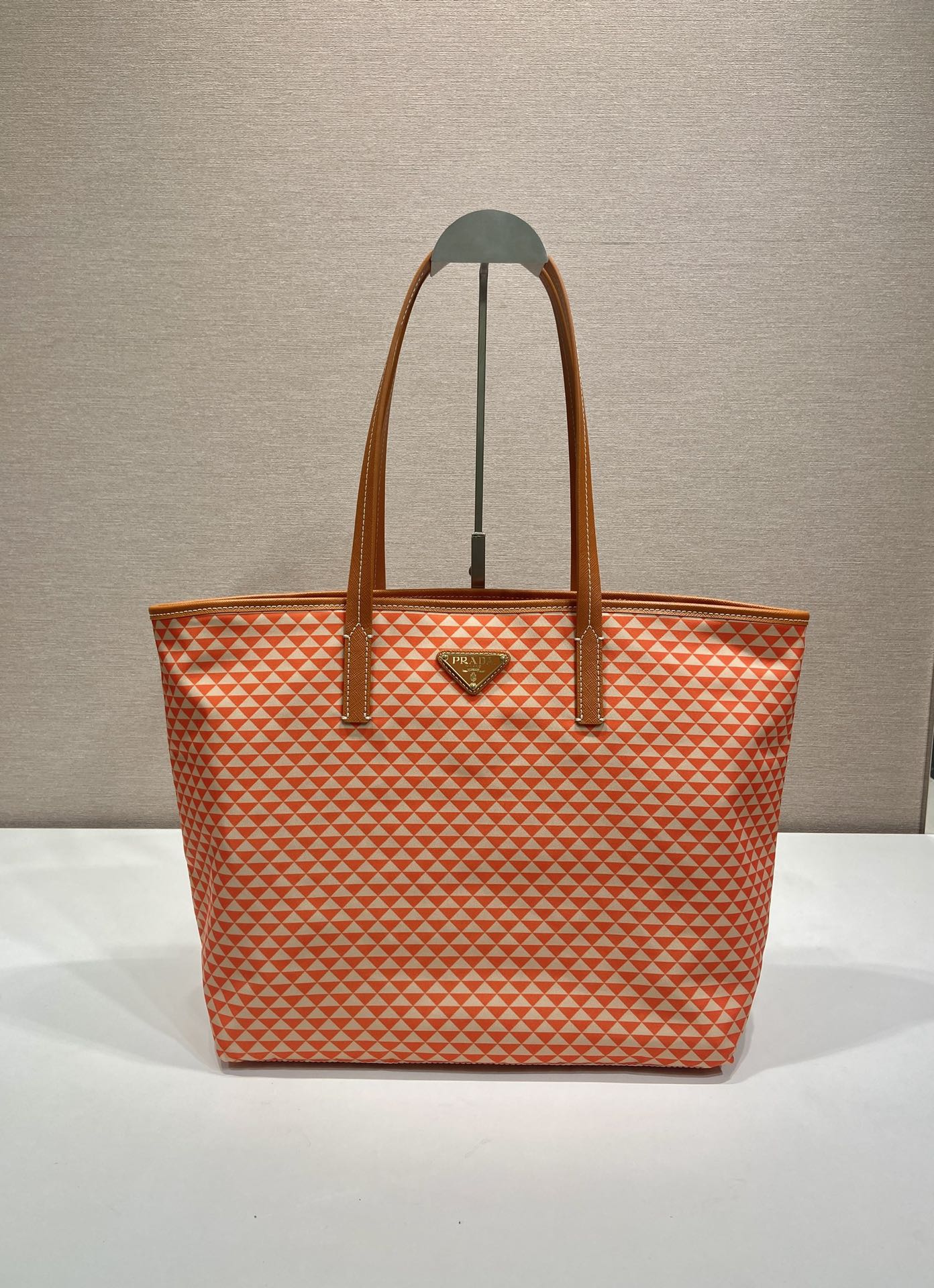 Pra*a Tessuto Triangulum Tote-1BD552-33*29*14CM