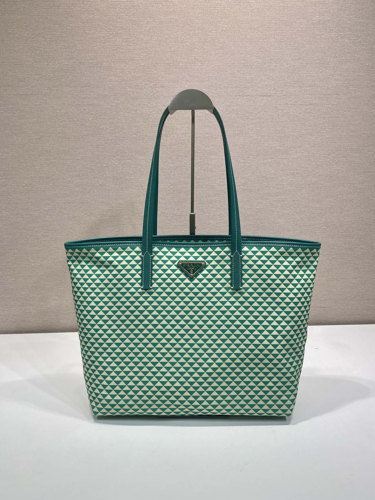 Pra*a Tessuto Triangulum Tote-1BD552-33*29*14CM