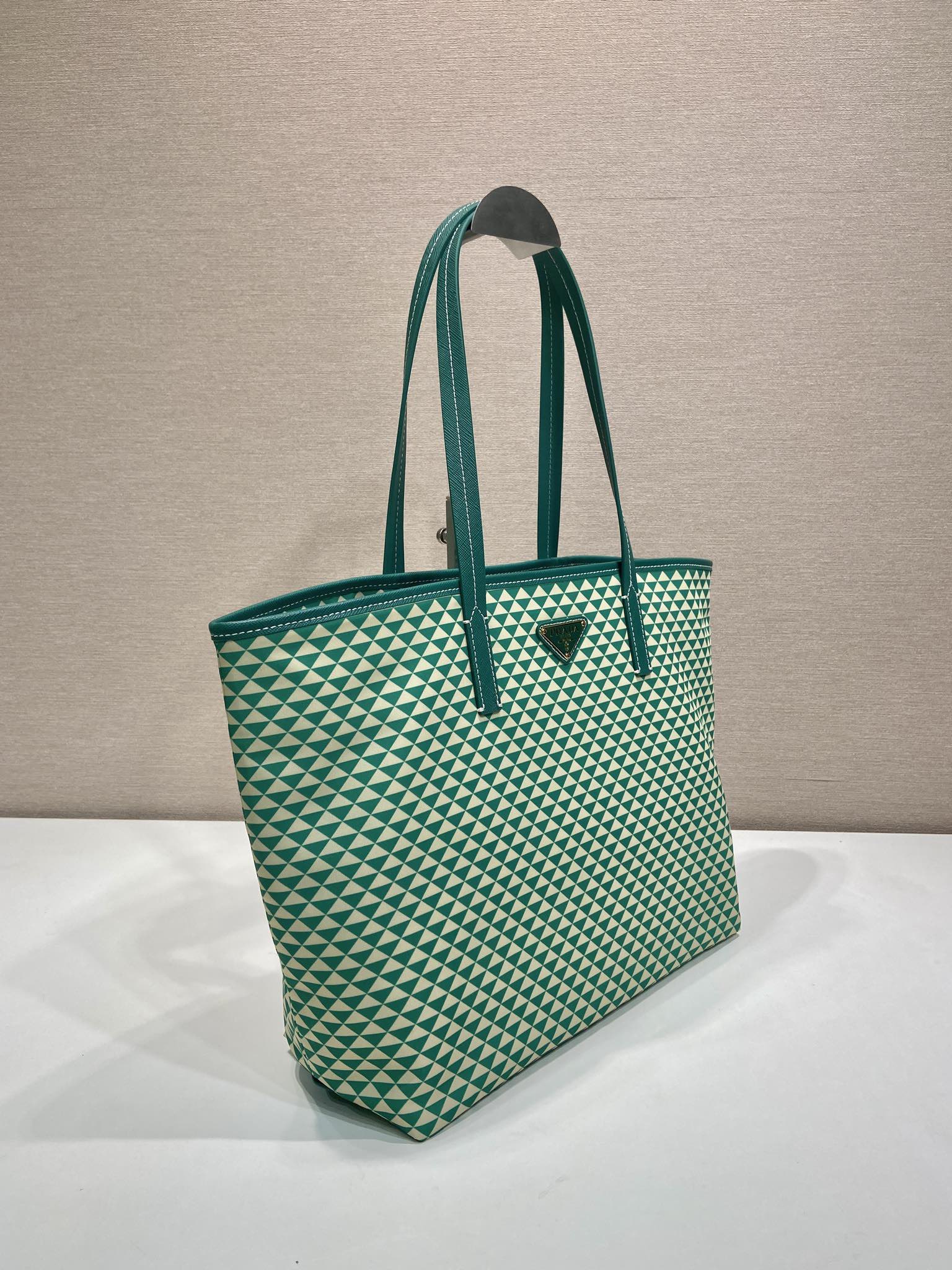 Pra*a Tessuto Triangulum Tote-1BD552-33*29*14CM