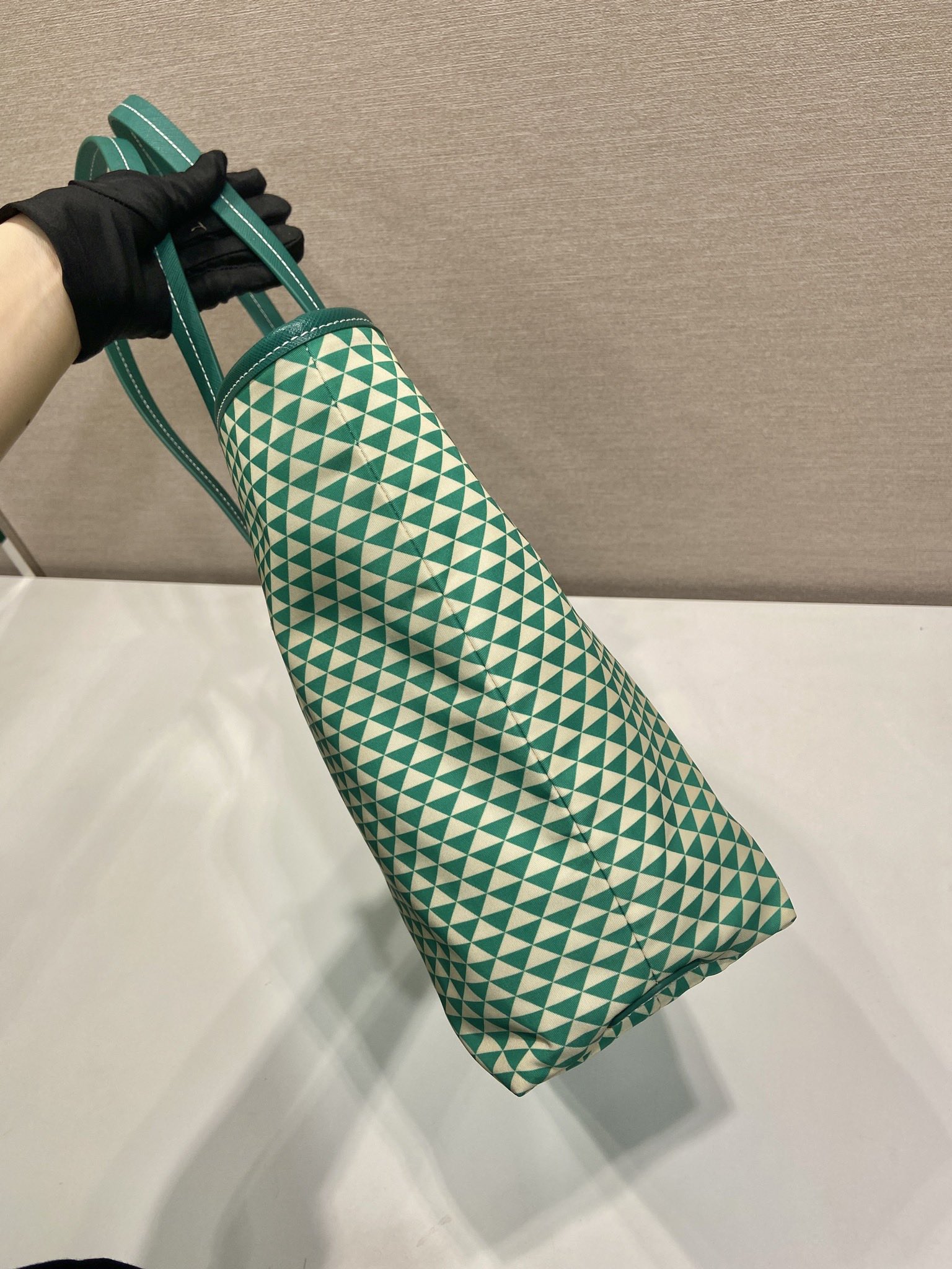 Pra*a Tessuto Triangulum Tote-1BD552-33*29*14CM