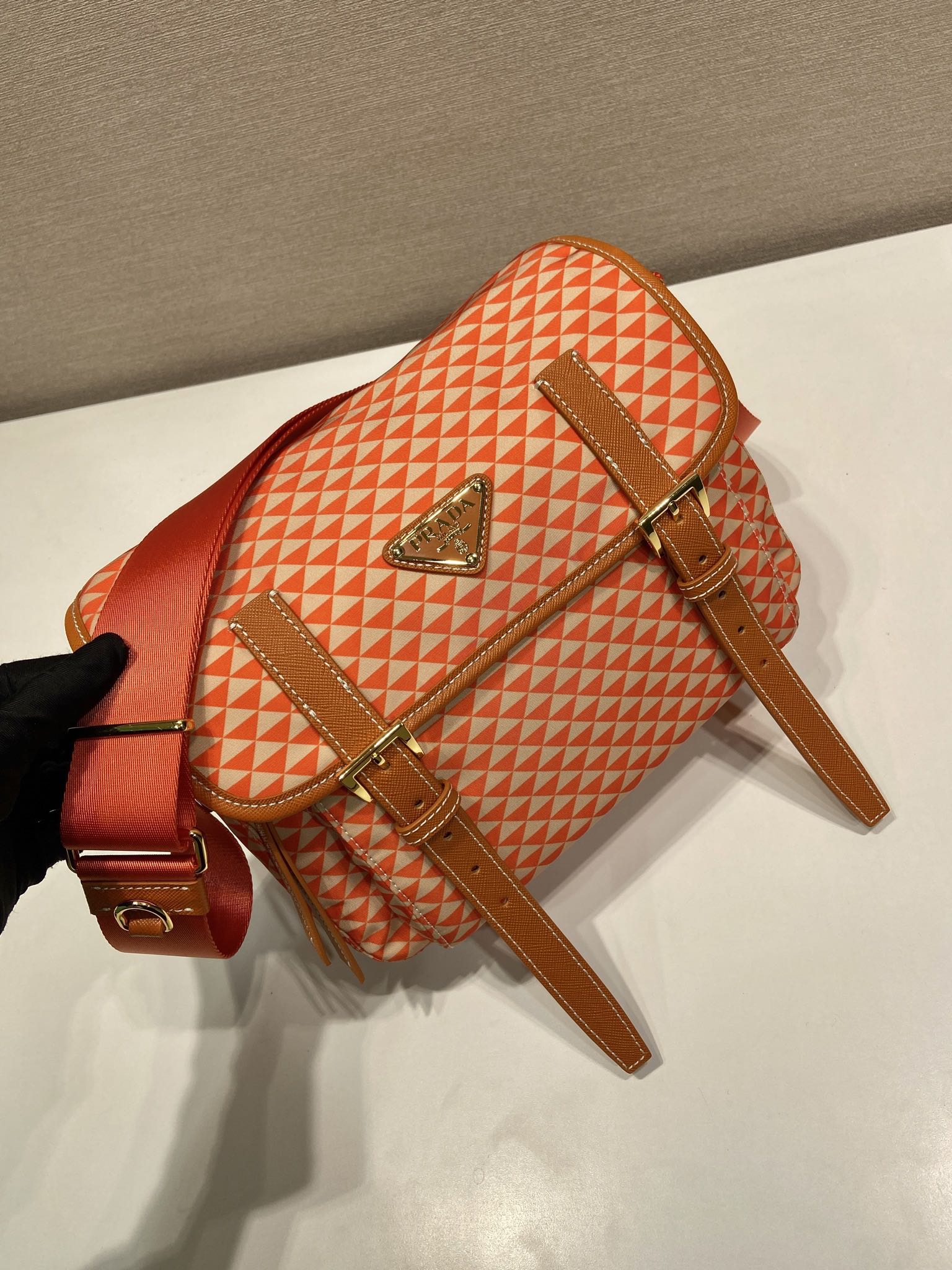Pra*a Symbole Bag-1BD383-25*19.5*11CM