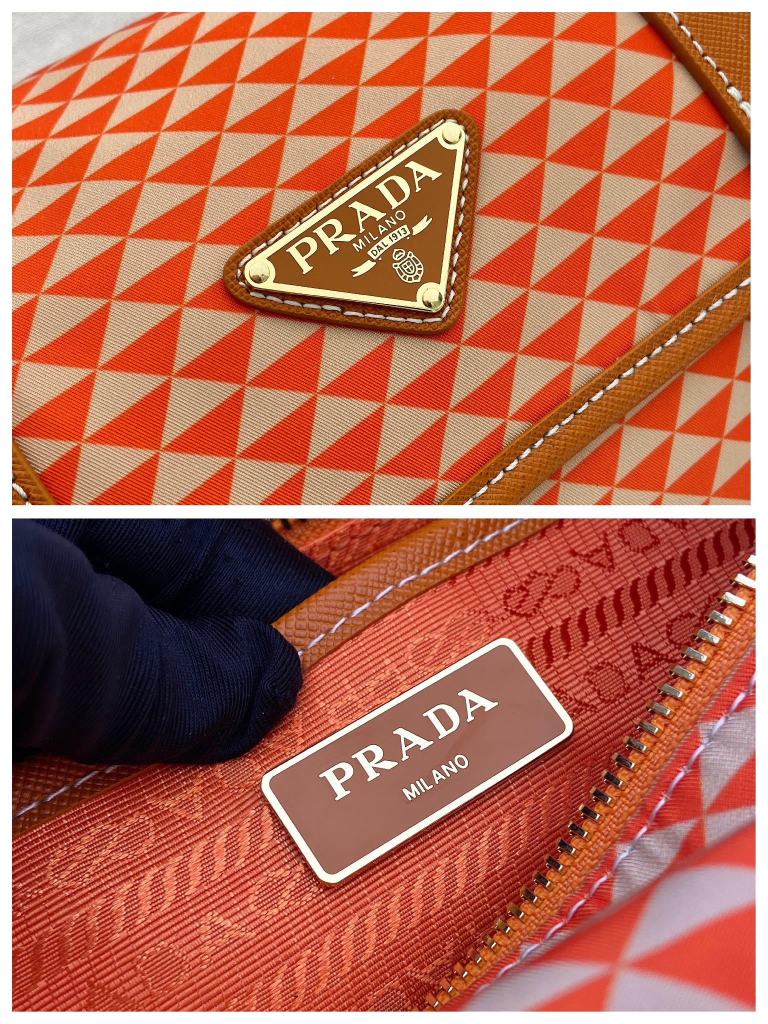 Pra*a Symbole Bag-1BD383-25*19.5*11CM