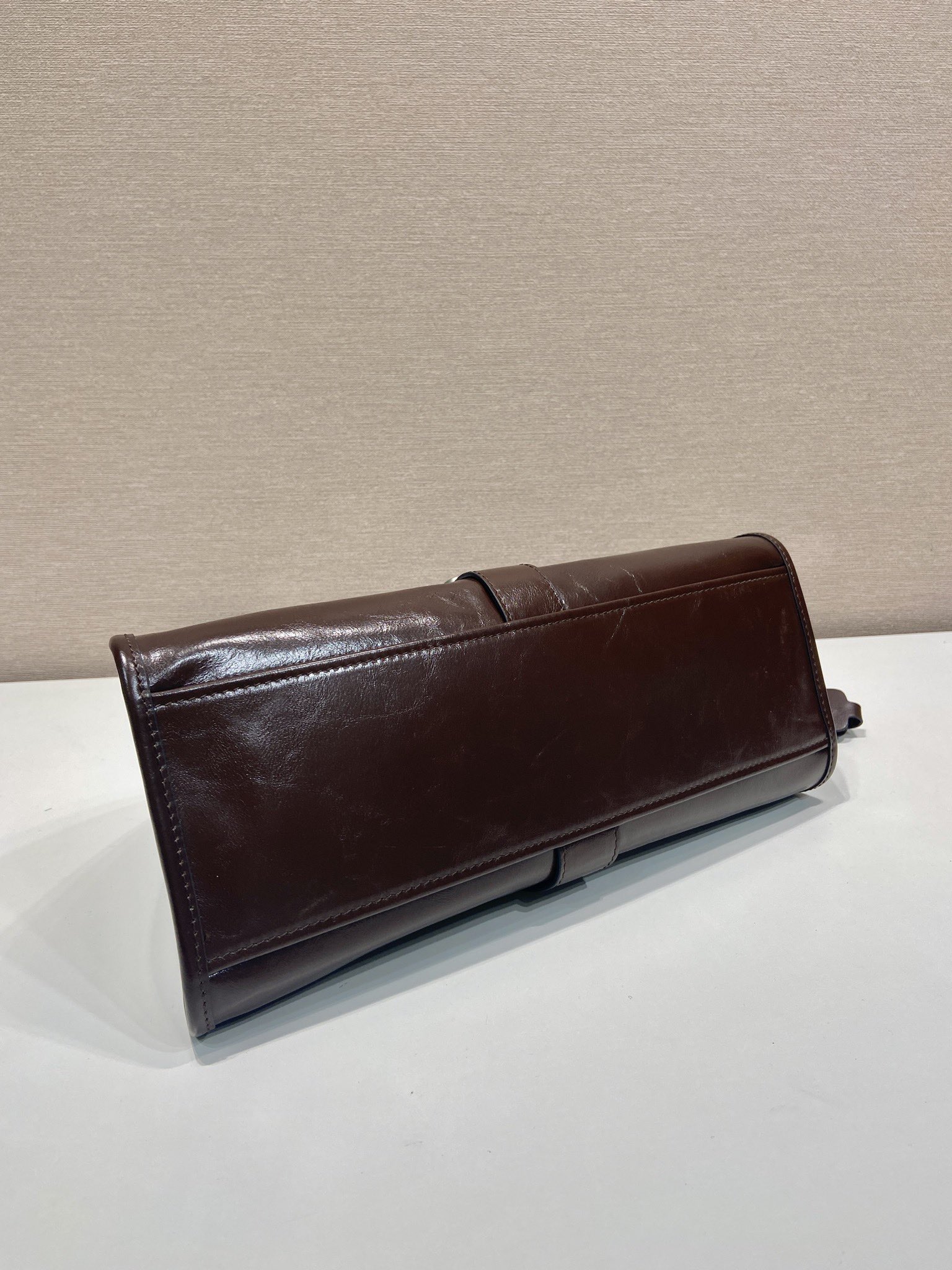 Pra*a Leather Tote Bag-1BG563-30.5*17.5*9CM
