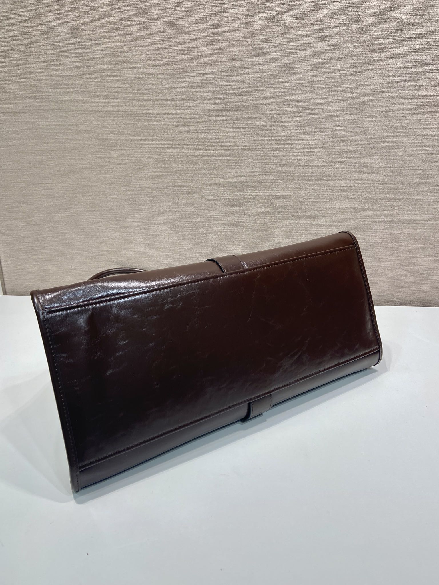 Pra*a Leather Tote Bag-1BG570-39*24.5*14CM