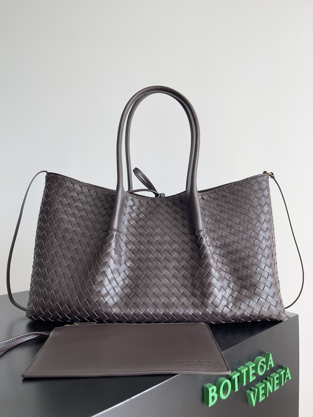 B0tt*ga Ven*ta Burgundy Pinacoteca Reversible Tote -43*23*17.5CM