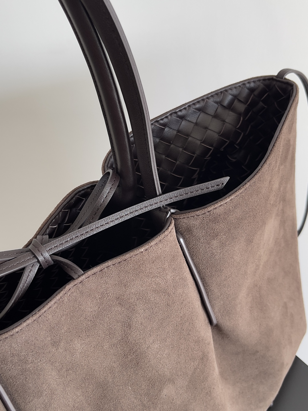 B0tt*ga Ven*ta Burgundy Pinacoteca Reversible Tote -43*23*17.5CM