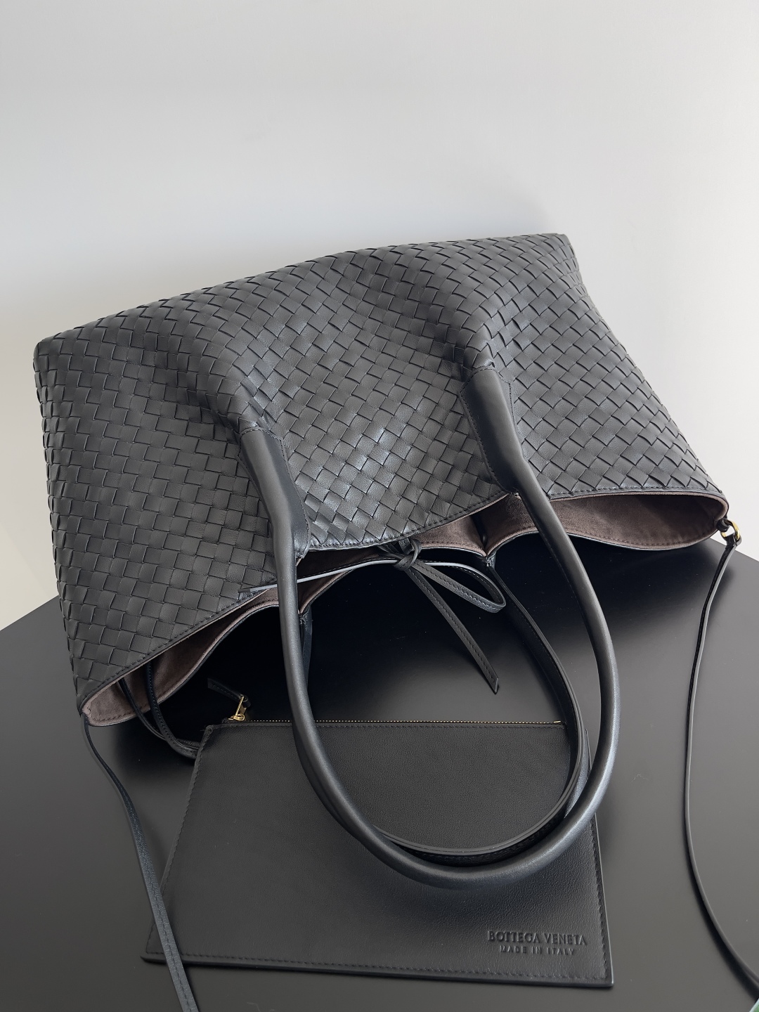 B0tt*ga Ven*ta Burgundy Pinacoteca Reversible Tote -43*23*17.5CM