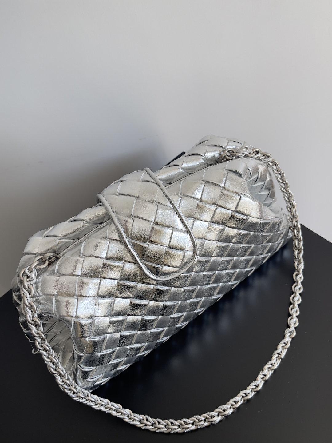 B0tt*ga Ven*ta Lauren 1980 Teen Leather Clutch-31.5*16.5*11CM