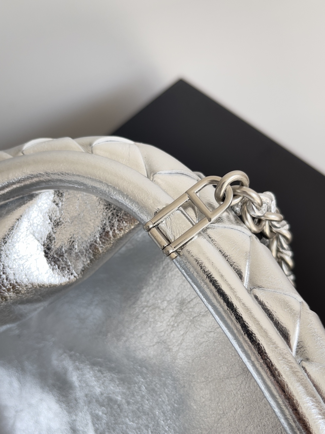 B0tt*ga Ven*ta Lauren 1980 Teen Leather Clutch-31.5*16.5*11CM