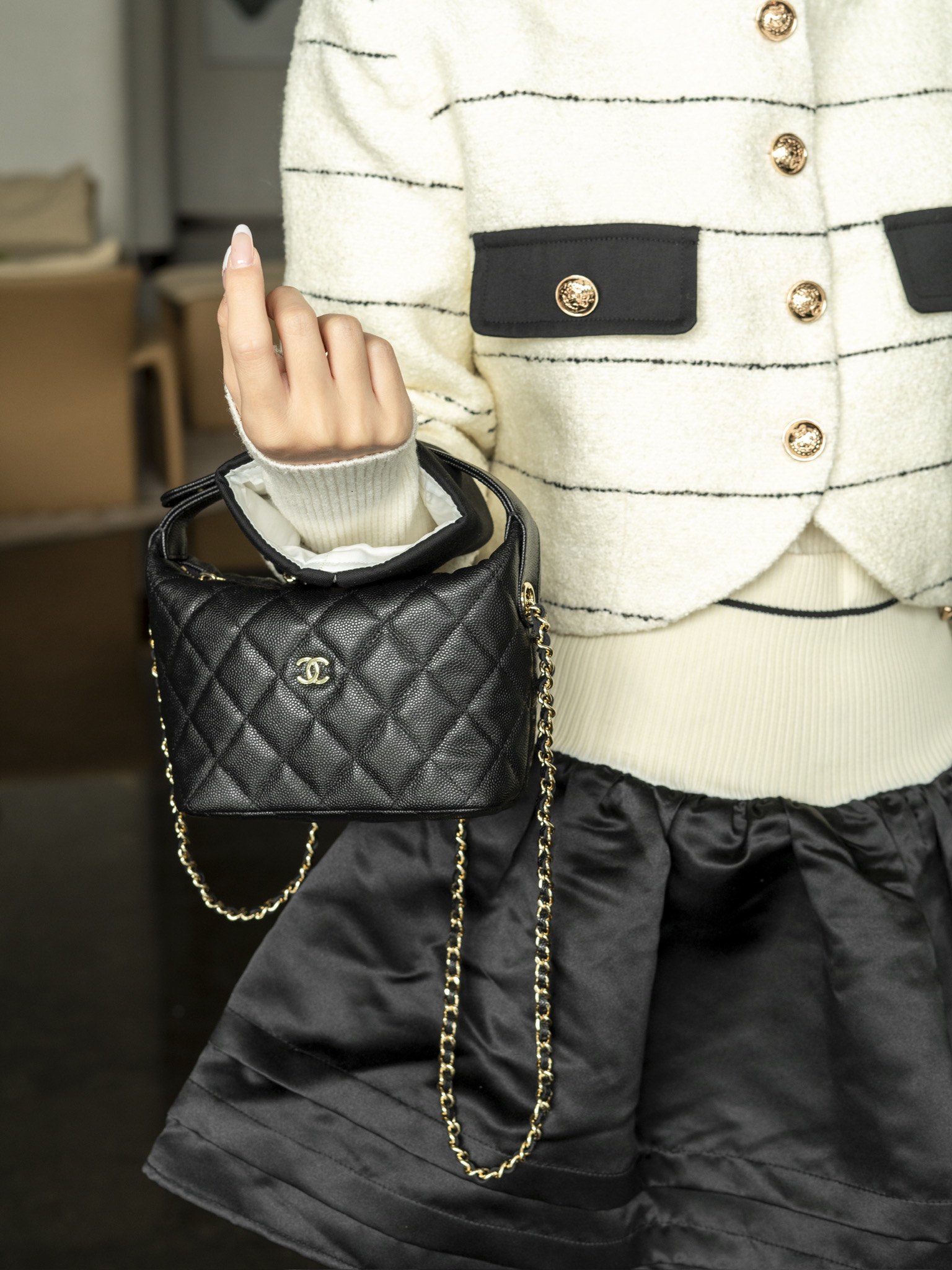 Ch@nel Tote Bag--21.5*19*6CM