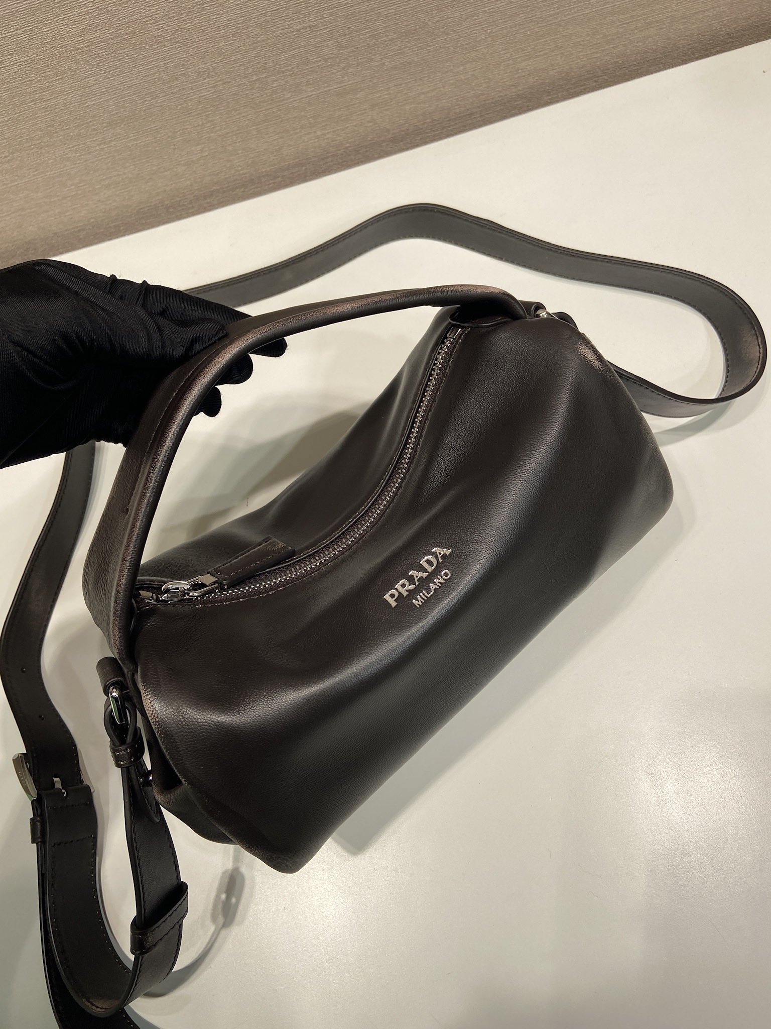 Pra*a Nappa Leather Shoulder Bag -2VH188-24*11*11CM
