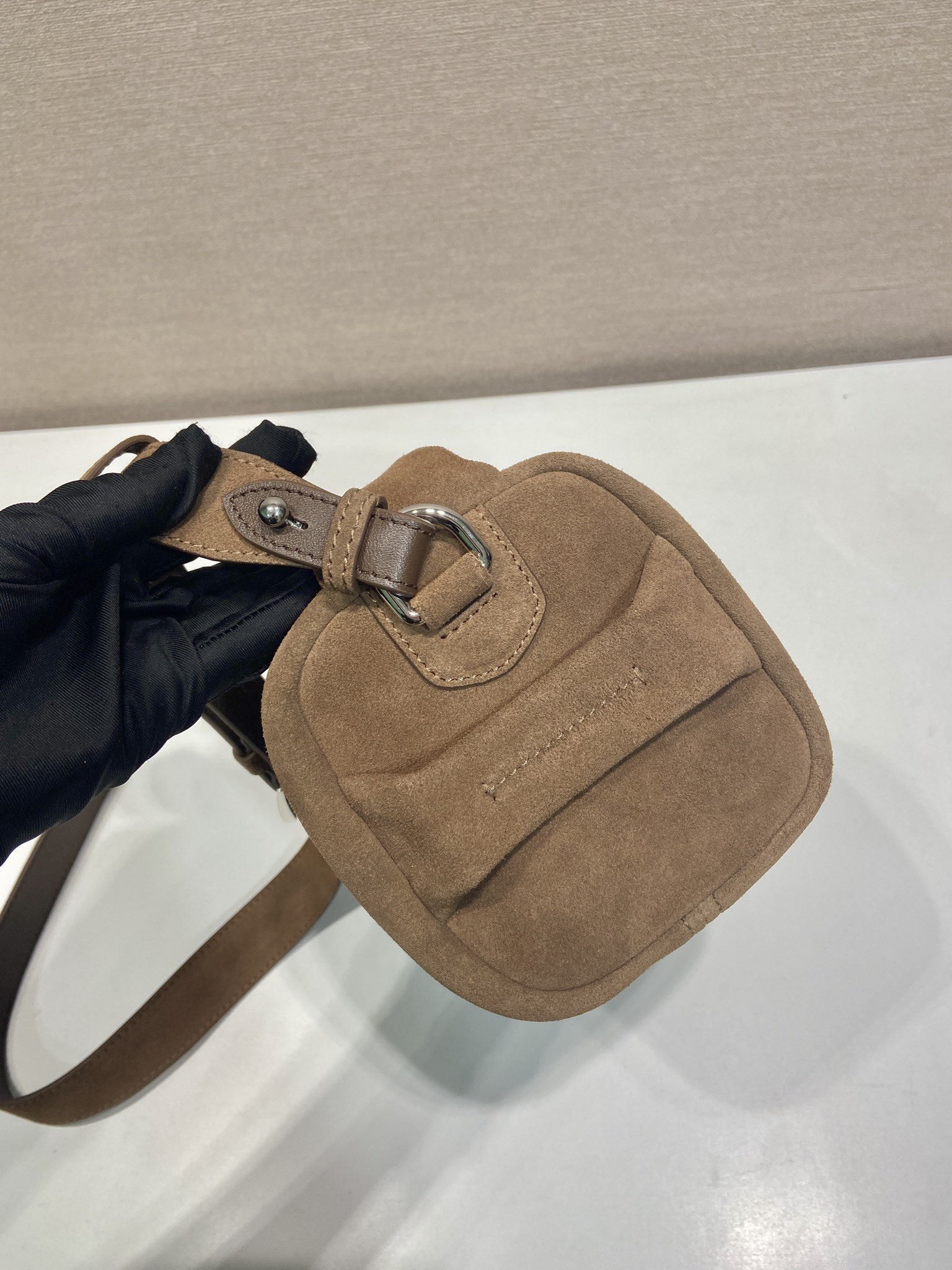 Pra*a nappa leather shoulder bag -2vh188-24*11*11cm