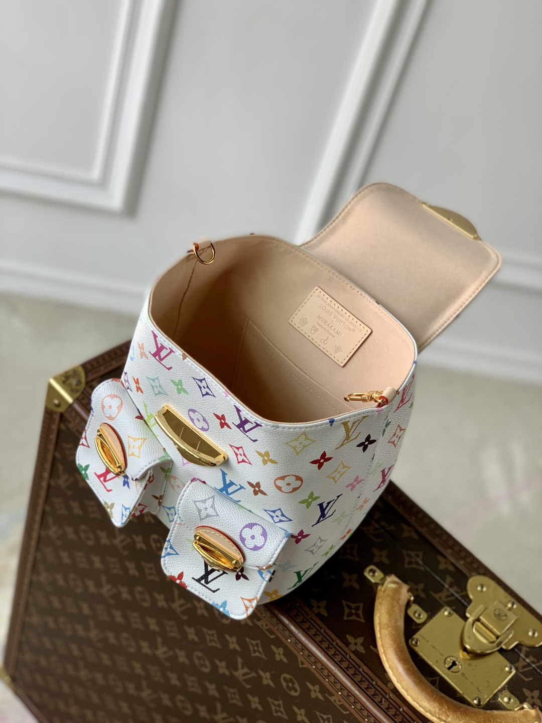 l0vis Vvtt0n x takashi murakami "venise" backpack m13081-24x26x7cm