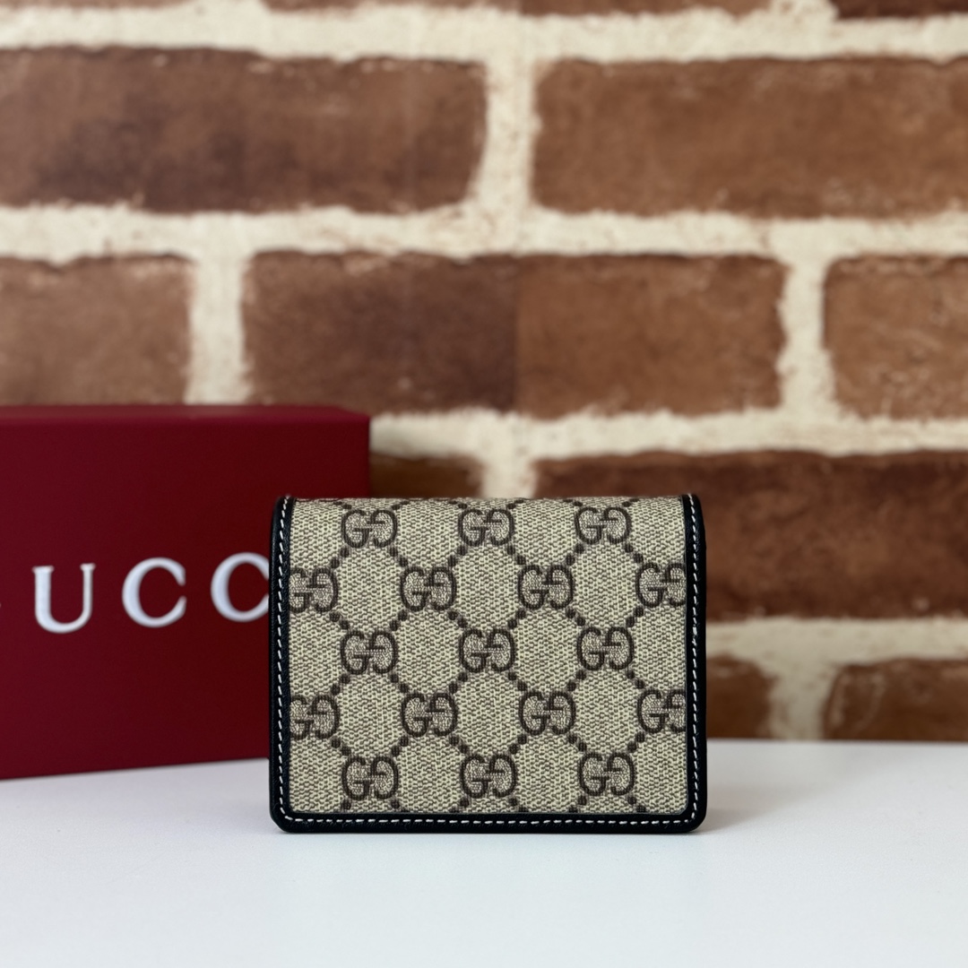 Gvc*1 GG Emblem Wallet-11*8.5*3CM