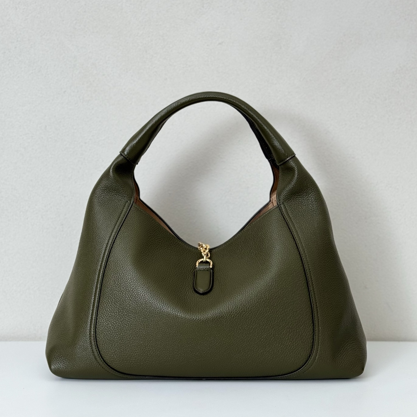 Gvc*1 Softbit Large Shoulder Bag In Leather-46*26*16CM