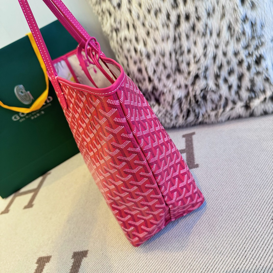 G09ard Fuchsia Pink Reversible St. L0vis Tote Bag-34X15X28CM