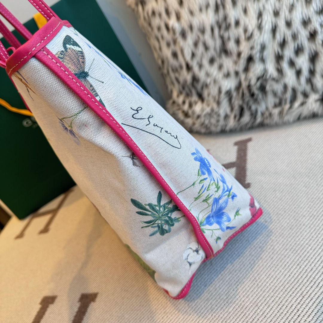 G09ard Fuchsia Pink Reversible St. L0vis Tote Bag-34X15X28CM