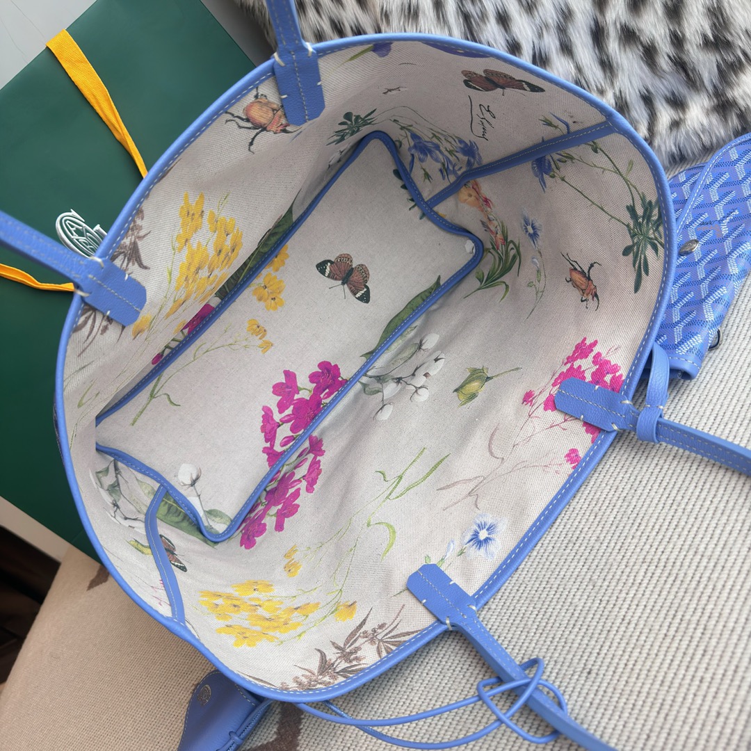 G09ard fuchsia pink reversible st. l0vis tote bag-34x15x28cm