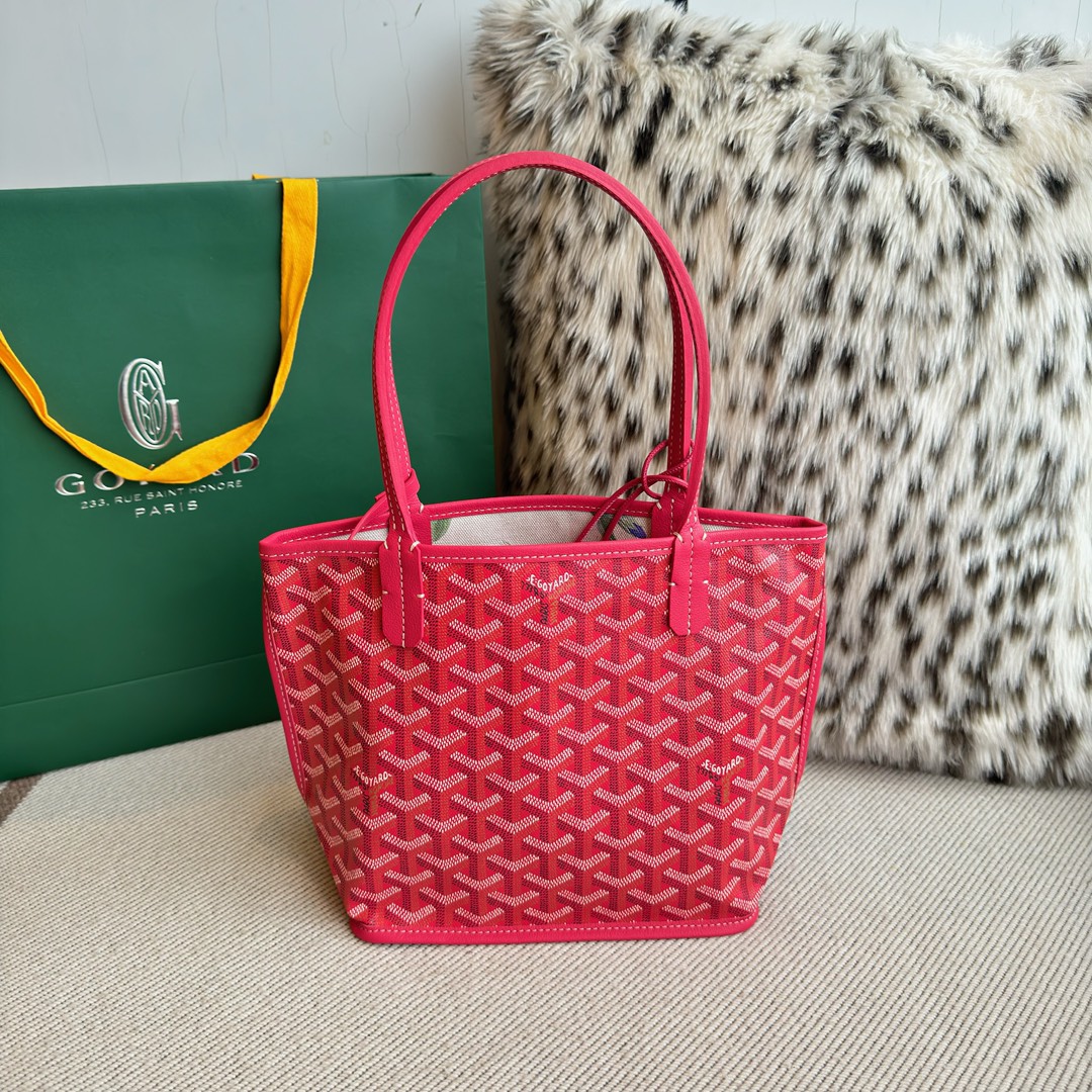 G09ard Fuchsia Pink Reversible St. L0vis Tote Bag-20.5X9X20CM