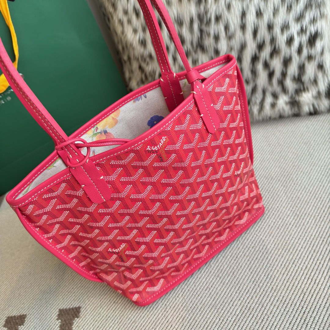 G09ard Fuchsia Pink Reversible St. L0vis Tote Bag-20.5X9X20CM