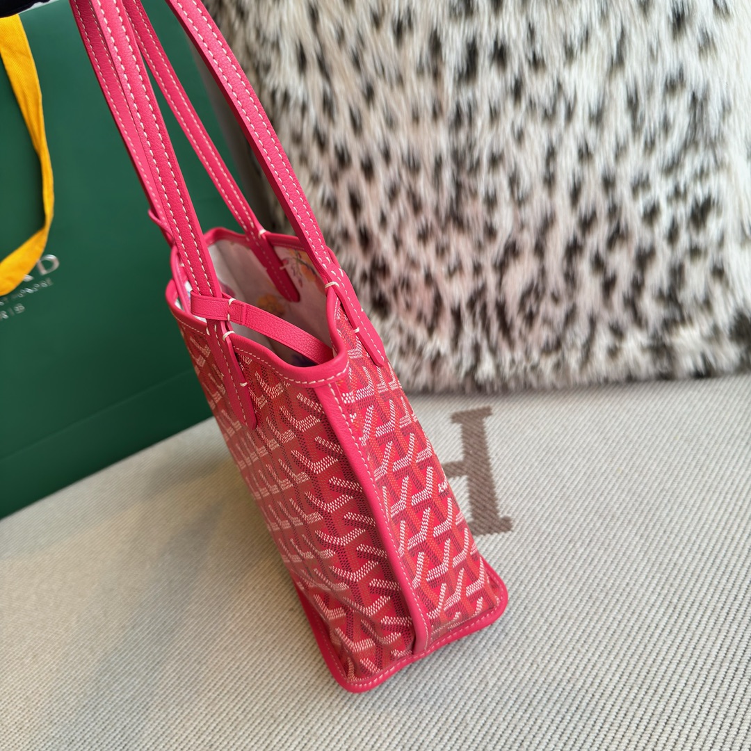G09ard Fuchsia Pink Reversible St. L0vis Tote Bag-20.5X9X20CM