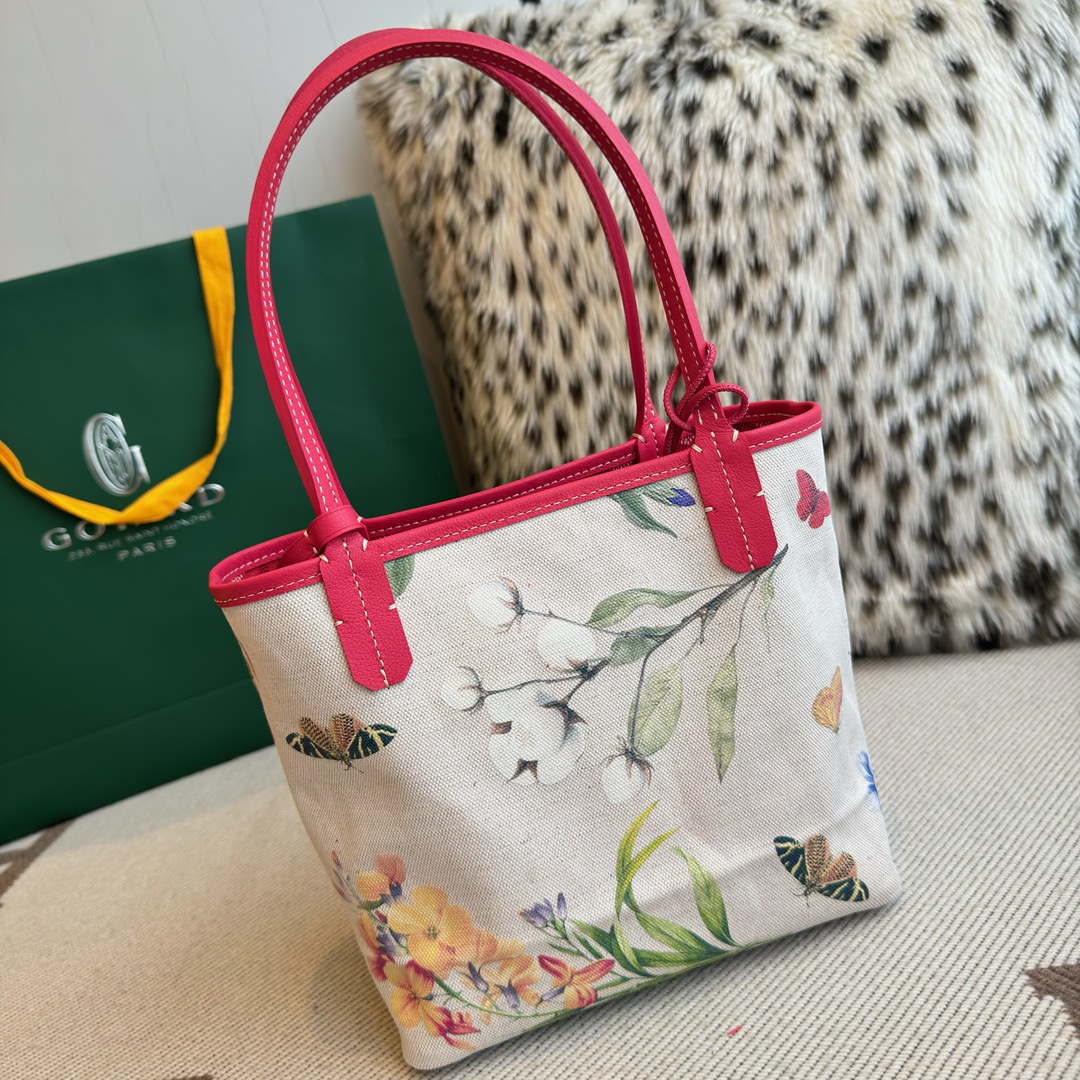 G09ard Fuchsia Pink Reversible St. L0vis Tote Bag-20.5X9X20CM