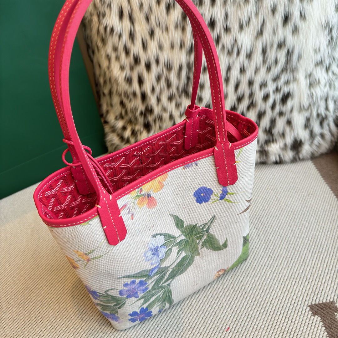 G09ard Fuchsia Pink Reversible St. L0vis Tote Bag-20.5X9X20CM
