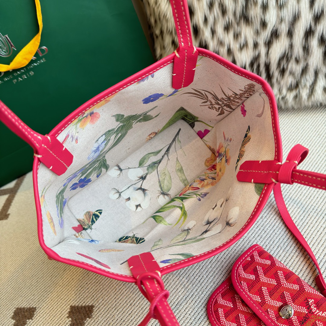 G09ard Fuchsia Pink Reversible St. L0vis Tote Bag-20.5X9X20CM