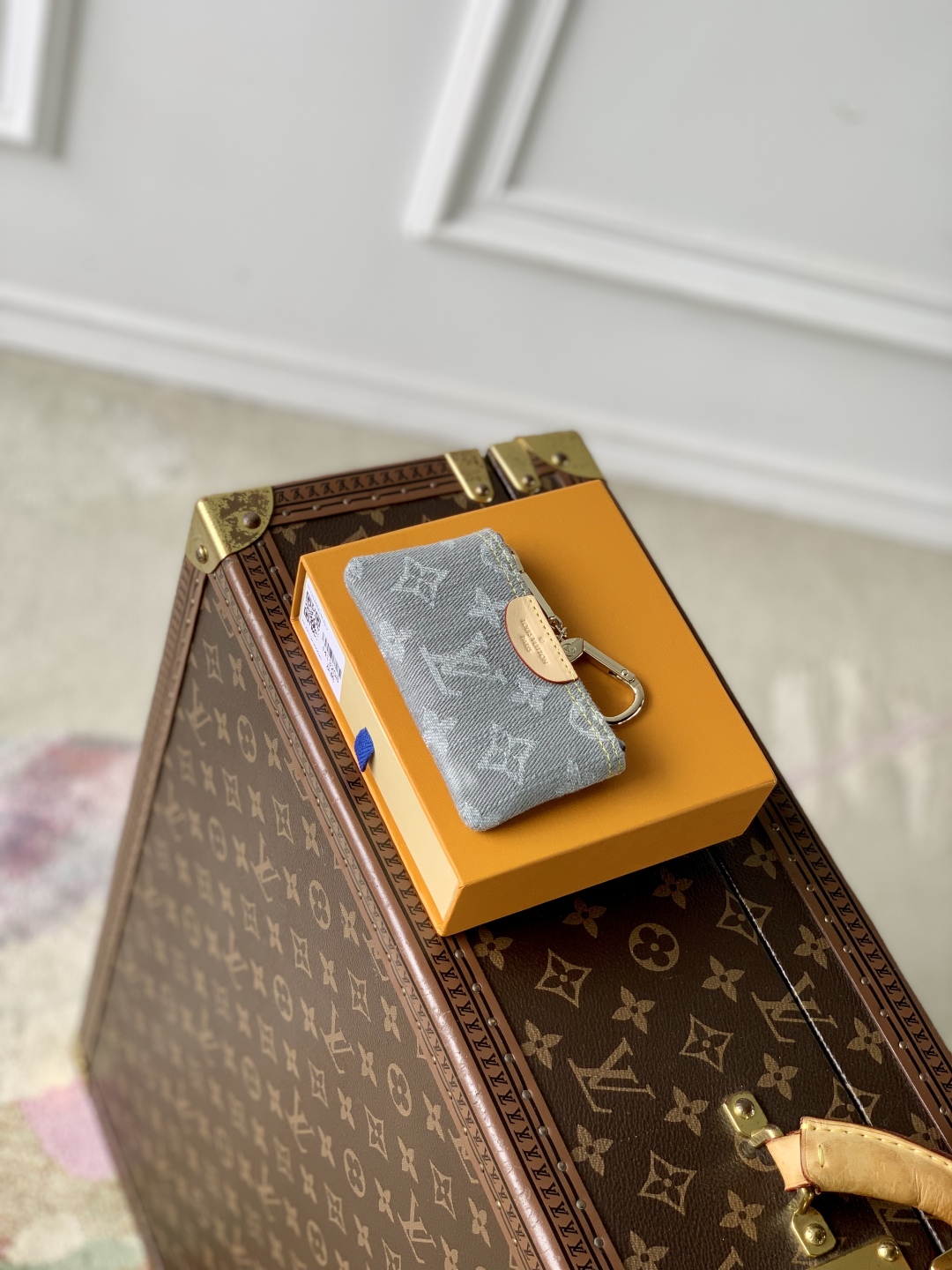 L0vis Vvtt0n Monogram DenimWallet - 12 x 7 x 1.5CM