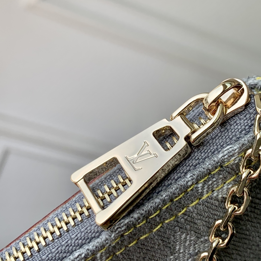 L0vis Vvtt0n Monogram DenimWallet - 12 x 7 x 1.5CM