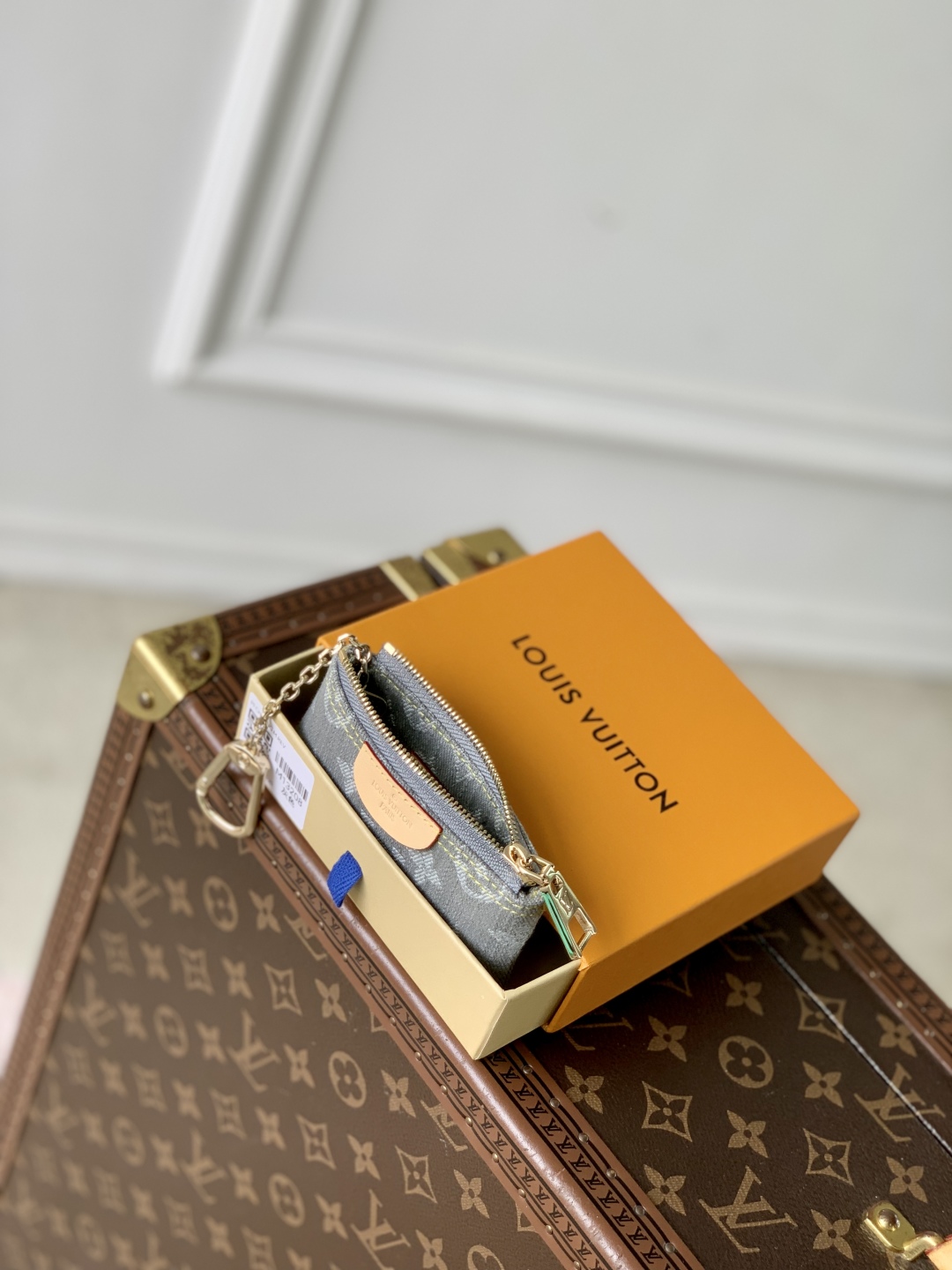 L0vis Vvtt0n Monogram DenimWallet - 12 x 7 x 1.5CM