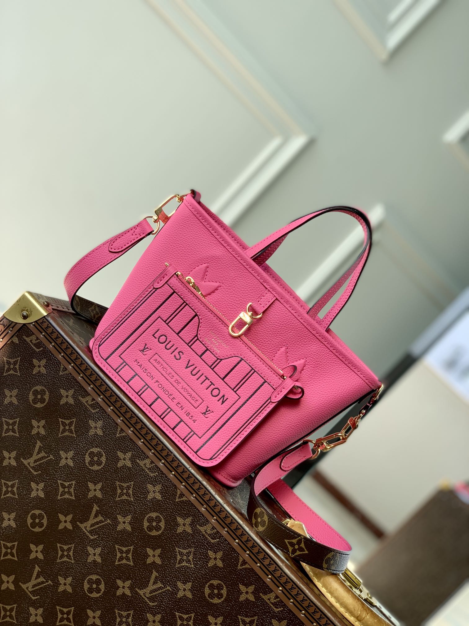 L0vis Vvtt0n Neverfull Bandoulière Inside Out BB-M12099-24 x 14 x 9CM