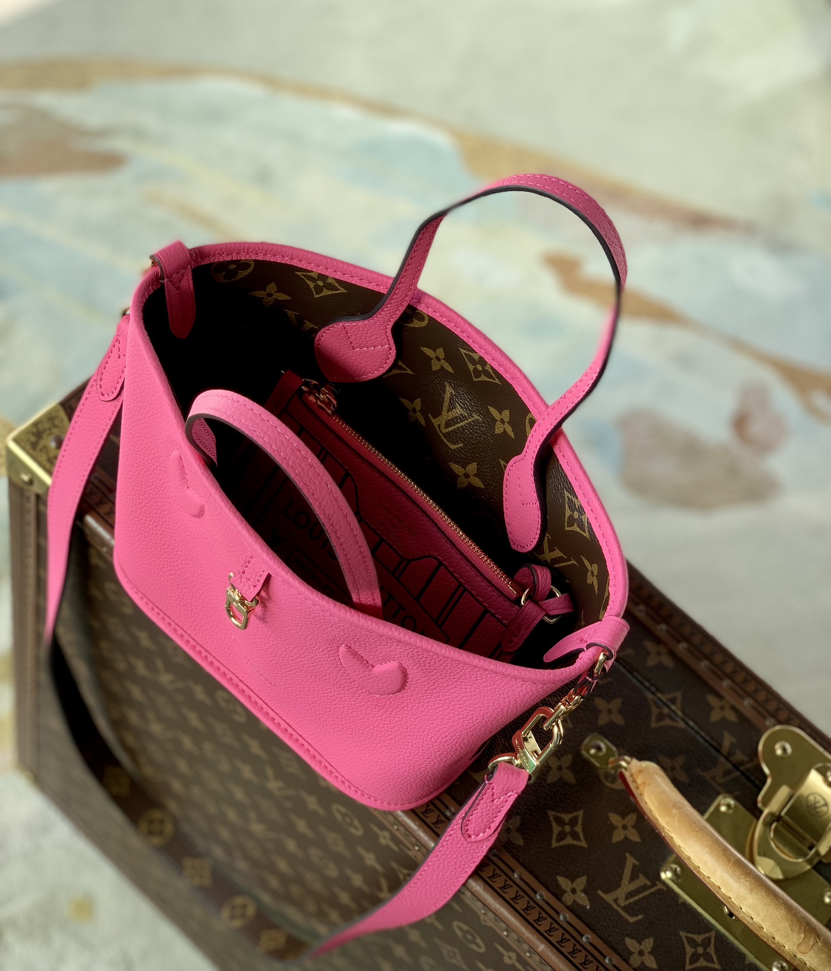 L0vis Vvtt0n Neverfull Bandoulière Inside Out BB-M12099-24 x 14 x 9CM