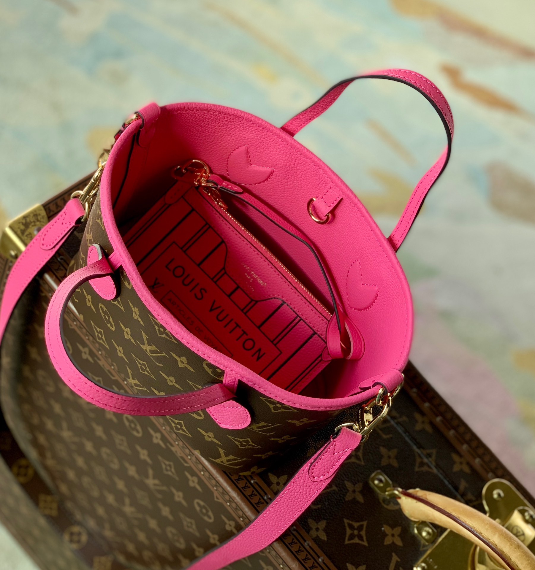 L0vis Vvtt0n Neverfull Bandoulière Inside Out BB-M12099-24 x 14 x 9CM
