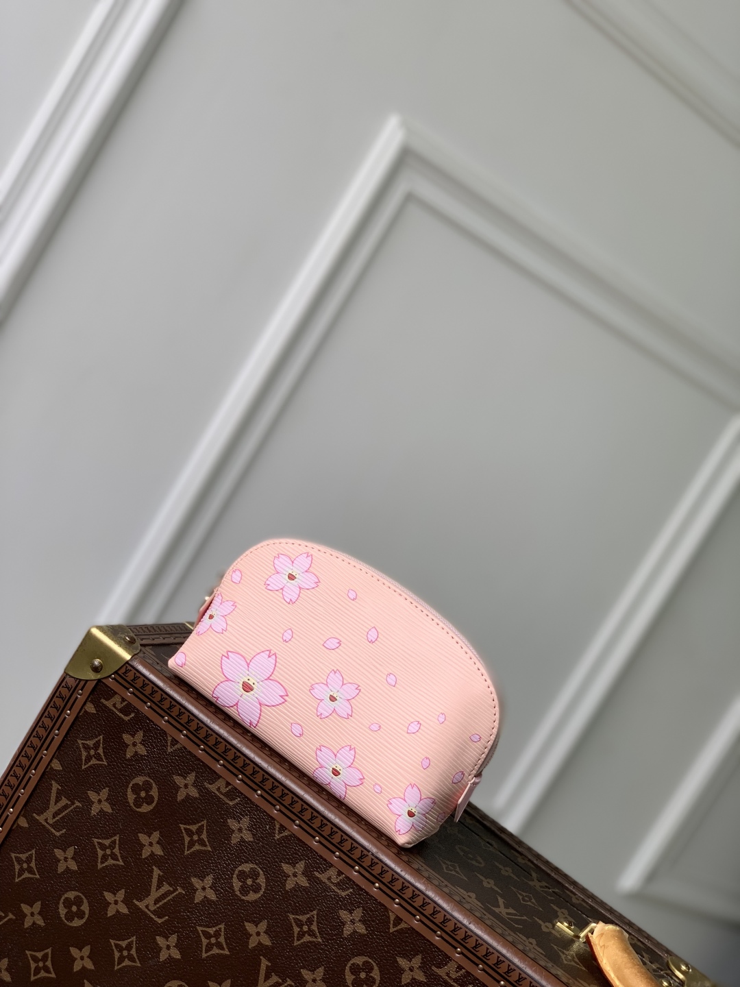 LV x TM Cosmetic Pouch PM Epi Leather -12 x 6 x 19CM