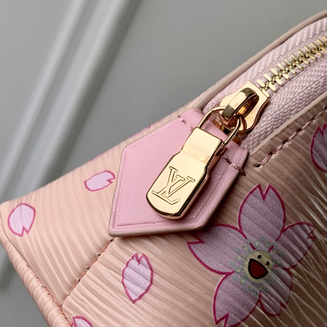 LV x TM Cosmetic Pouch PM Epi Leather -12 x 6 x 19CM