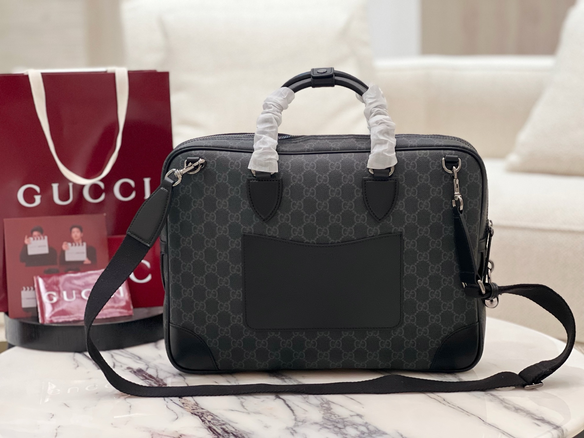 Gvc*1 GG Emblem Medium Briefcase-40*30*6CM