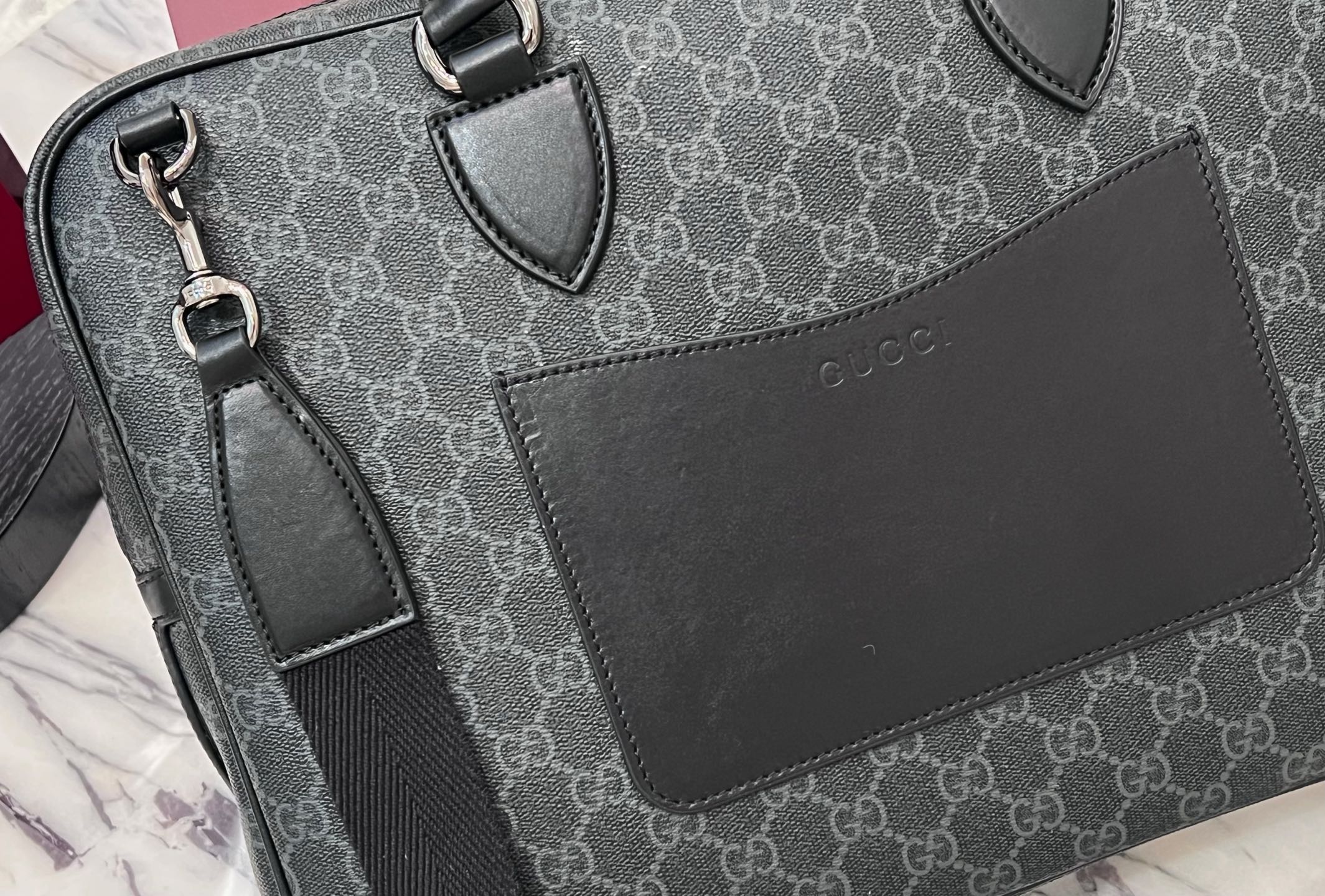 Gvc*1 GG Emblem Medium Briefcase-40*30*6CM