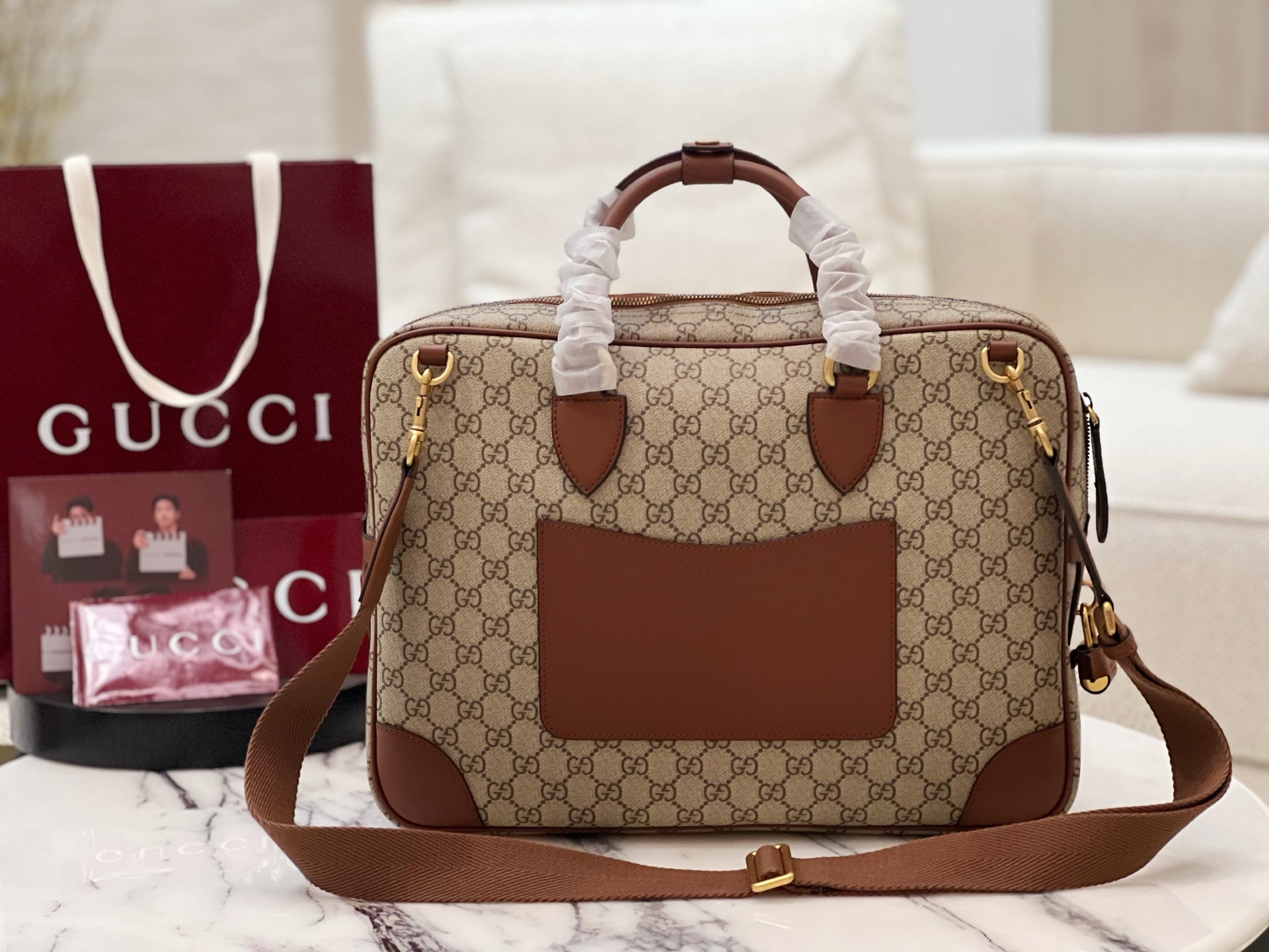 Gvc*1 gg emblem medium briefcase-40*30*6cm