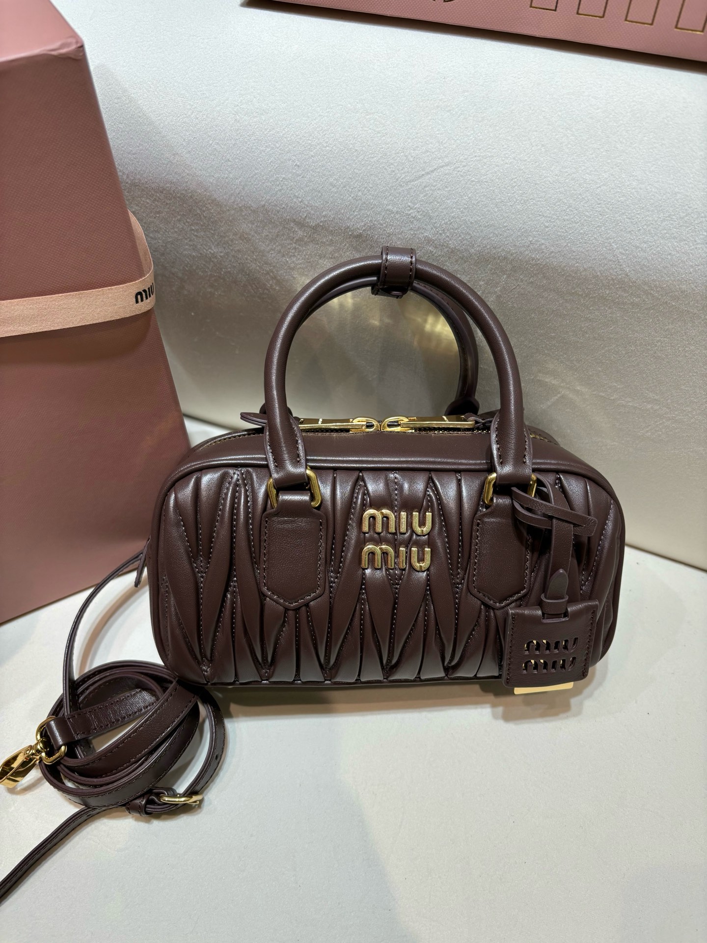 M1um1u Vintage Rectangular Bag-23*12*8CM