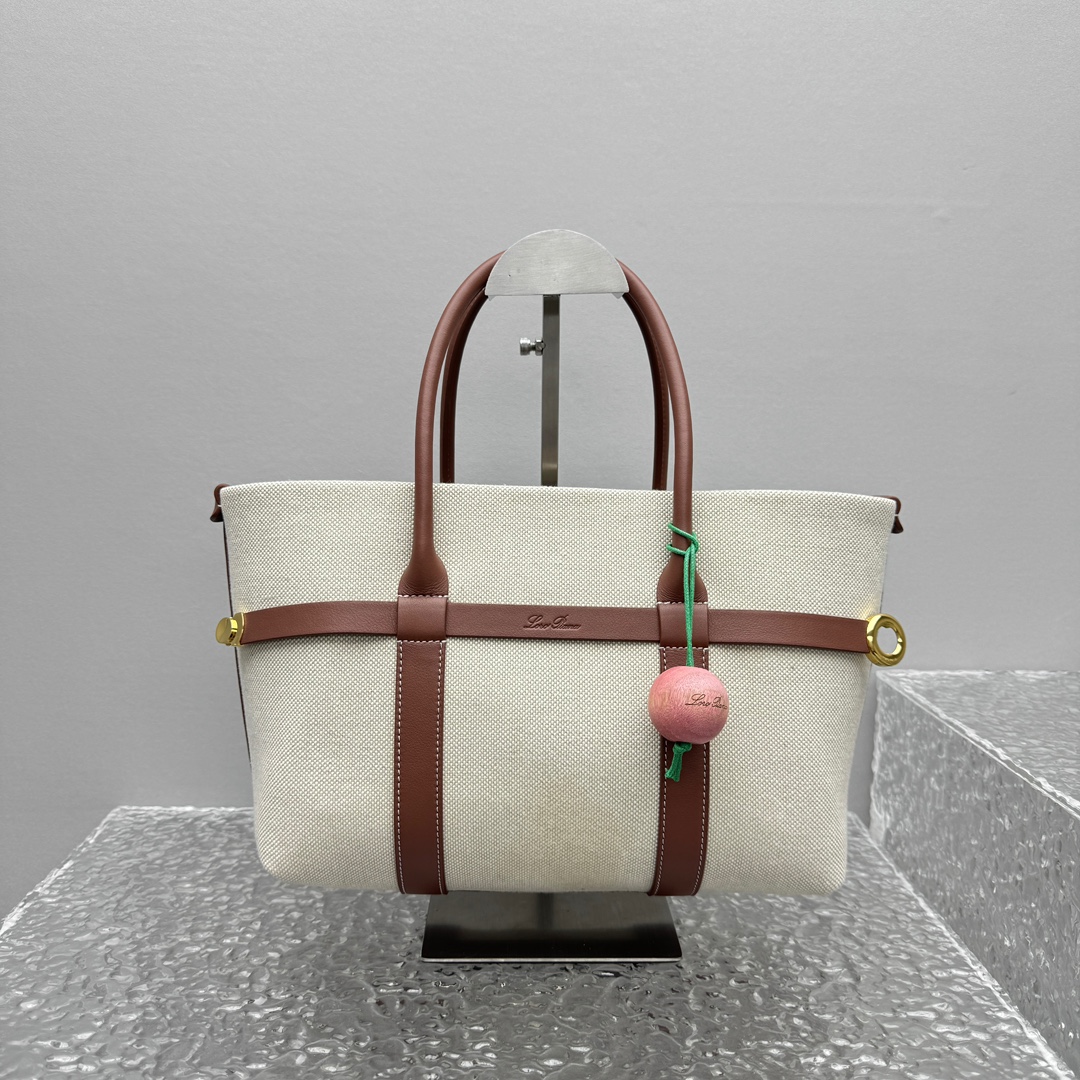 L0r0 P1ana Ghiera Shopper Bag-28*19*12CM