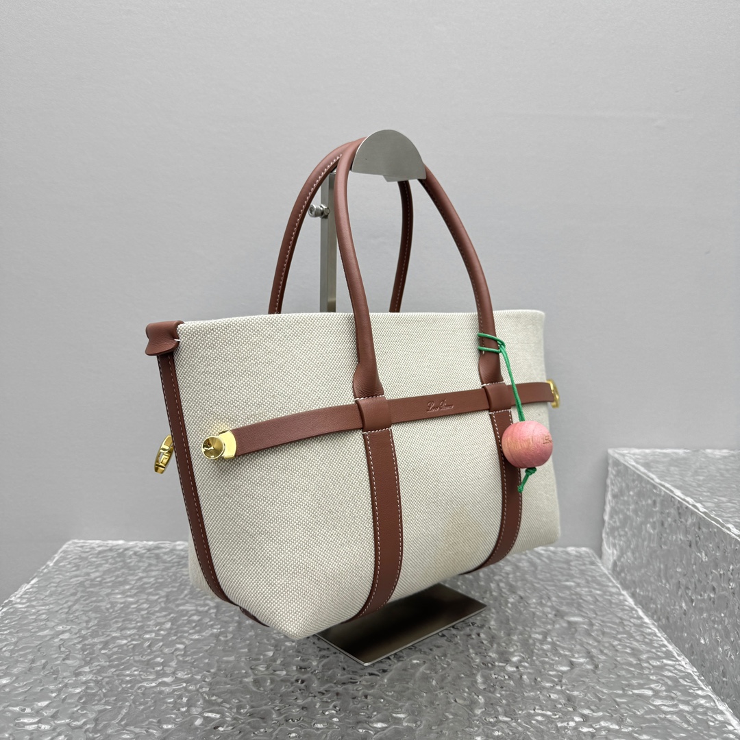 L0r0 P1ana Ghiera Shopper Bag-28*19*12CM