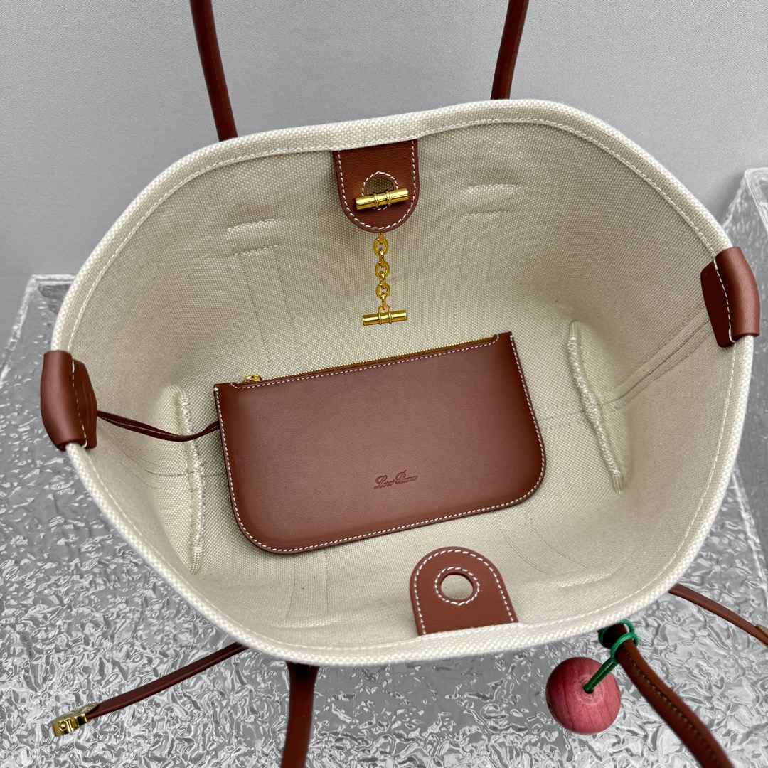 L0r0 P1ana Ghiera Shopper Bag-28*19*12CM