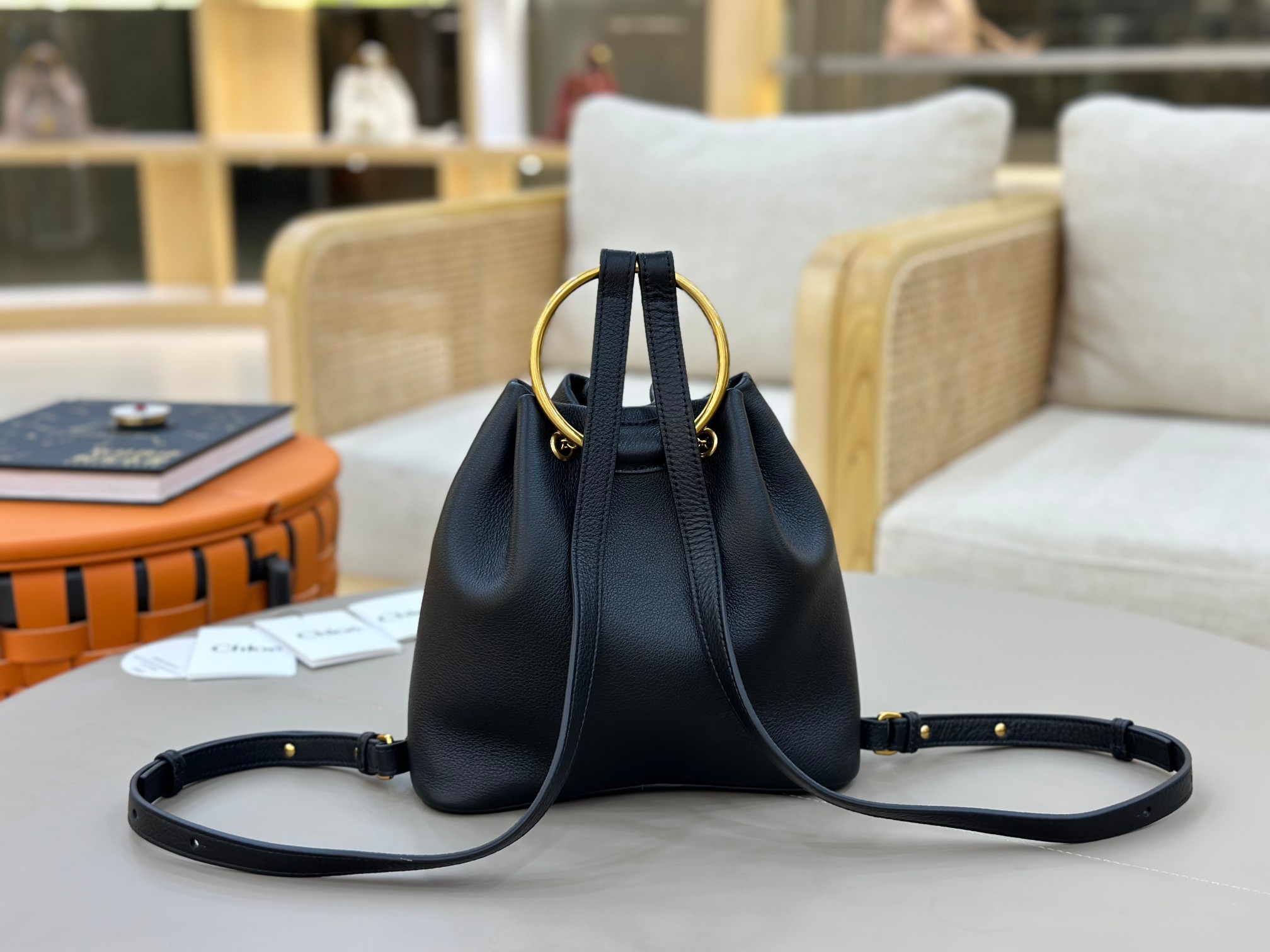 Chloé Bracelet Backpack In Grained Leather-22*20*10.5CM