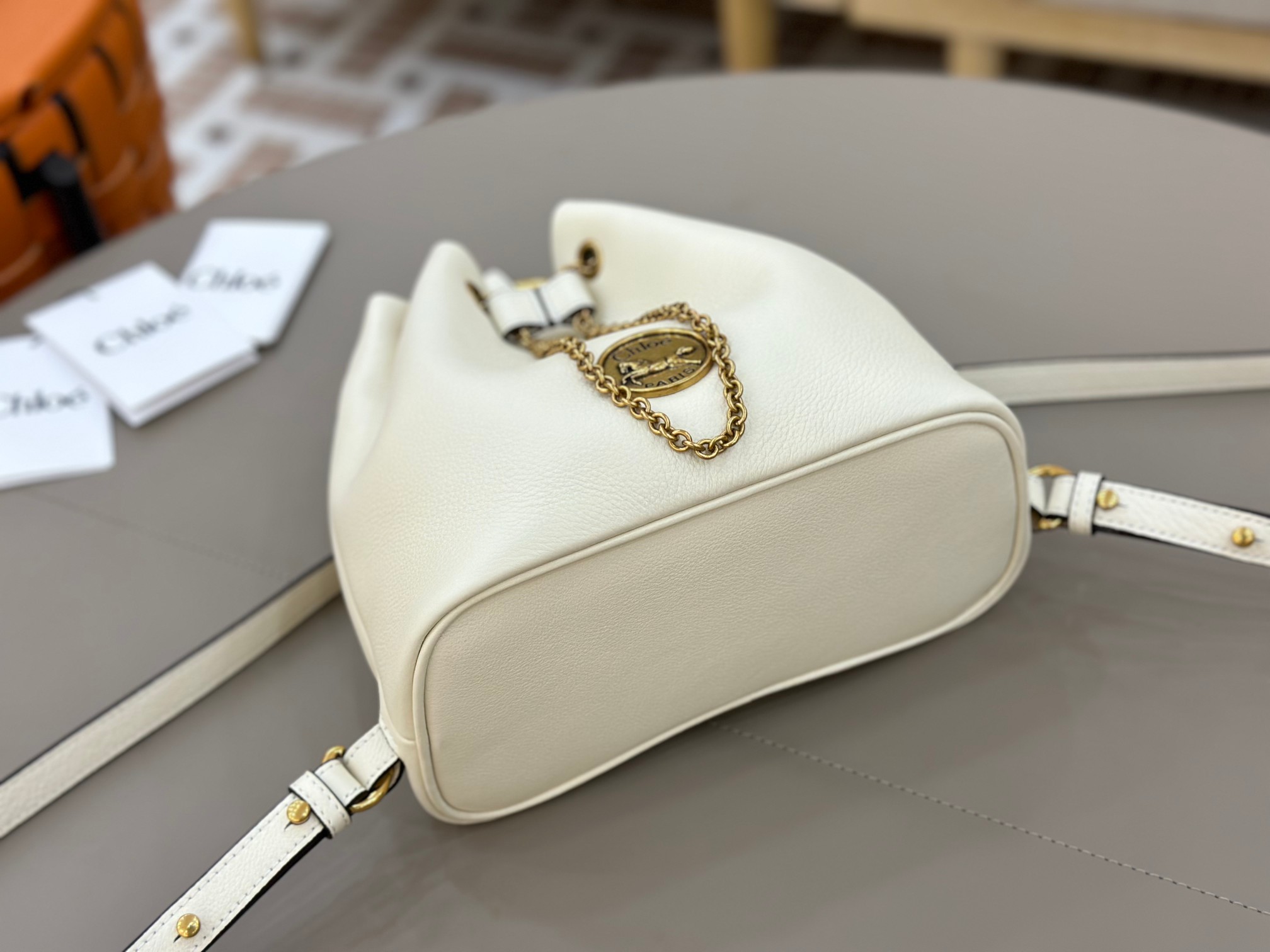 Chloé Bracelet Backpack In Grained Leather-22*20*10.5CM