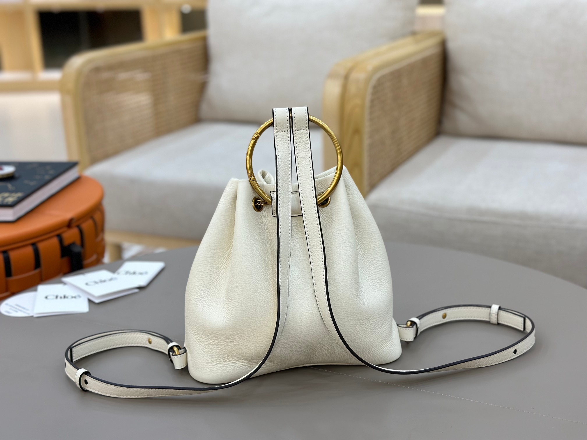 Chloé Bracelet Backpack In Grained Leather-22*20*10.5CM