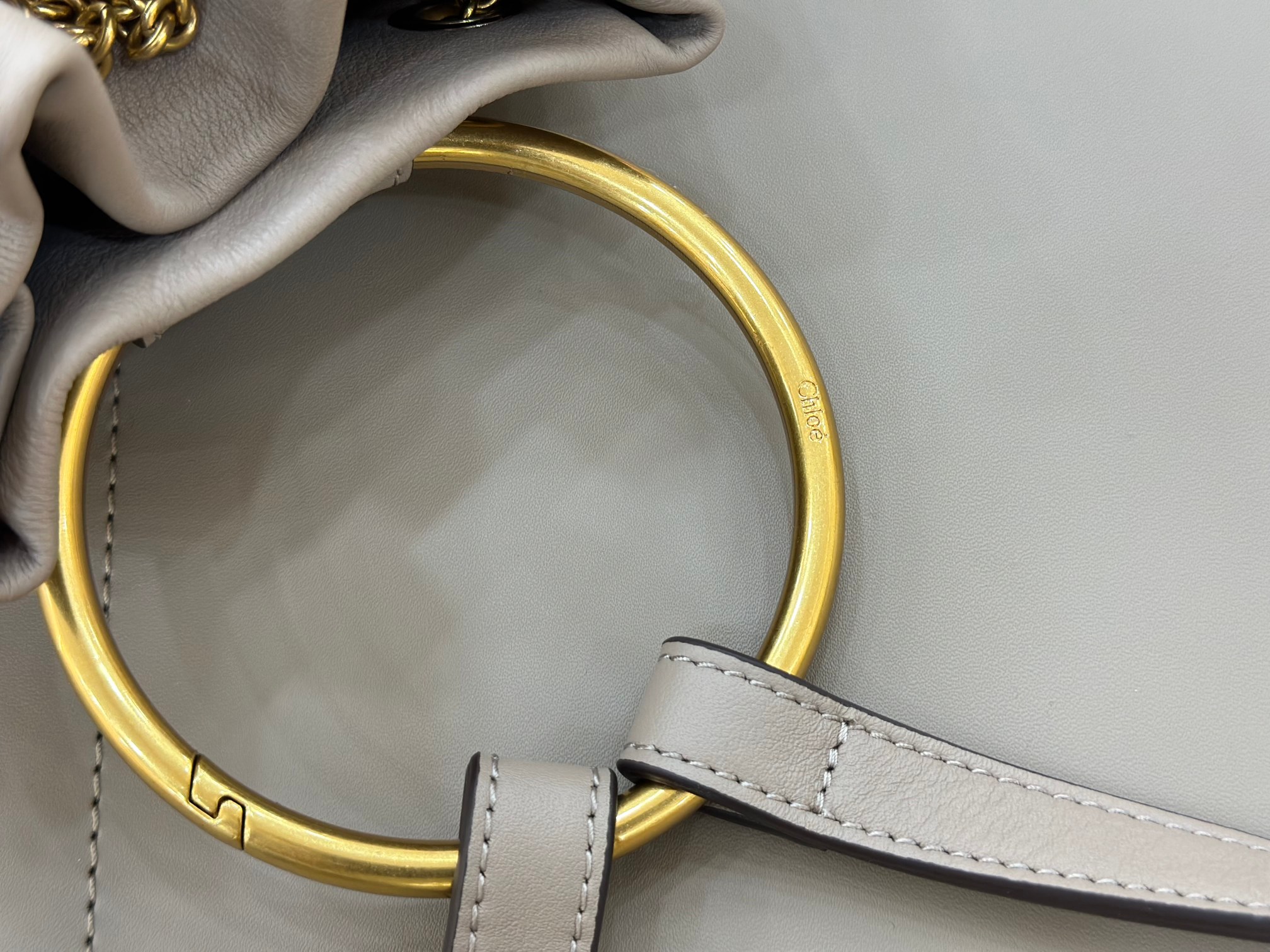 Chloé Bracelet Backpack In Grained Leather-22*20*10.5CM
